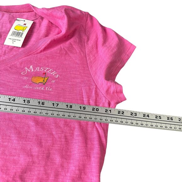 Masters T-Shirt Women’s XL Rose Pink Cotton V-Neck Short Sleeve 47 Brand New - Picture 7 of 9